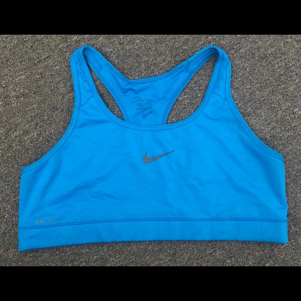 Used XL blue Nike pro sports bra